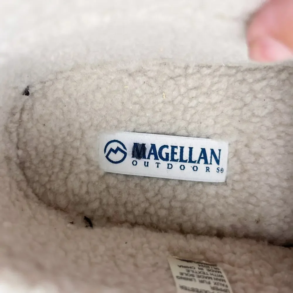 Magellan Outdoors Mens Slipper US 11 Camo Brown Tan Slip On EUC